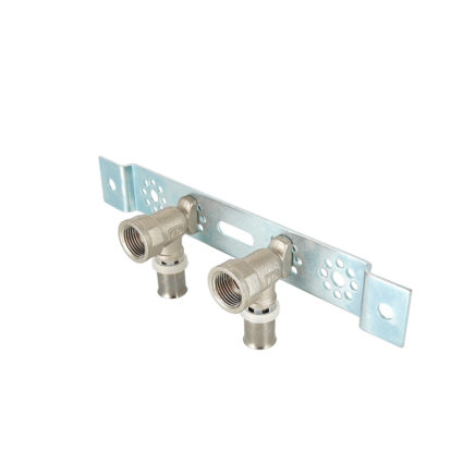 Монтажная планка с пресс-водорозетками 16х1/2″ VTm.224.N.001604